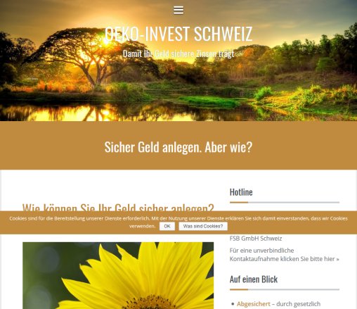 Oeko Invest Schweiz: Geld sicher anlegen wie Geld anlegen wo Geld anlegen Rendite erzielen Erfahrung Oeko Invest Schweiz: Geld sicher anlegen wie Geld anlegen wo Geld anlegen Rendite erzielen Öffnungszeit