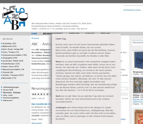 ABC Buch   Homepage  Öffnungszeit