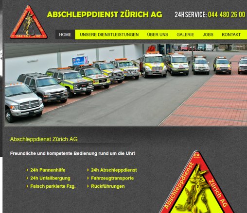 Abschleppdienst und Autohilfe Zürich  Falsch parkiert  Pannenhilfe oder Unfall Abschleppdienst Zürich AG Öffnungszeit