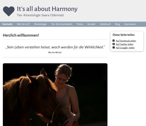 Startseite   www.allaboutharmony.ch  Öffnungszeit