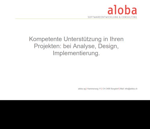 aloba ag  Softwareentwicklung und Consulting aloba ag Öffnungszeit