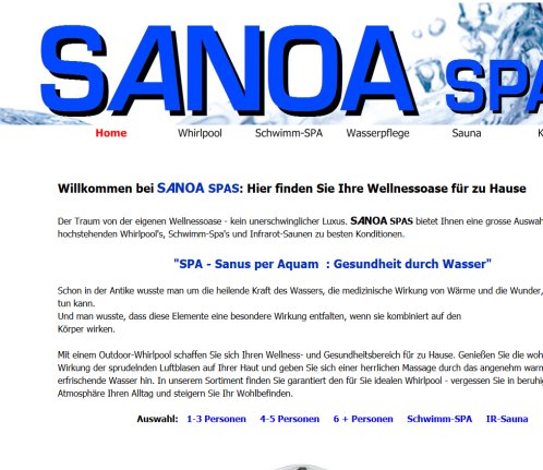 sanoa spas  Öffnungszeit