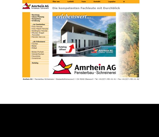 Amrhein AG Fensterbau und Schreinerei  Oberuzwil  Schweiz Amrhein AG Öffnungszeit