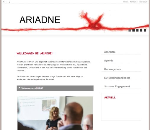 Startseite (Home) | ARIADNE  Öffnungszeit