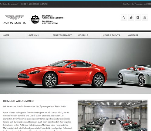 Aston Martin: Aston Martin Zürich  Öffnungszeit