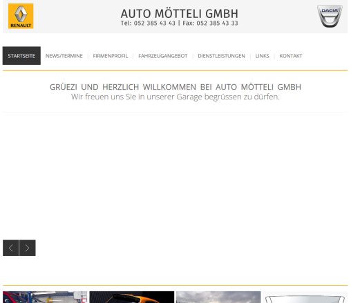 Auto Mötteli GmbH | Startseite  Öffnungszeit