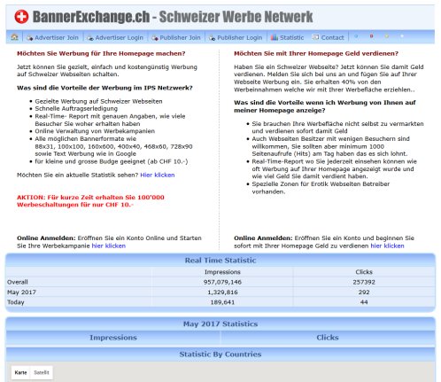 BannerExchange.ch   Bannertauschprogramm ermöglicht kostenlose Banner Werbung für Ihre Homepage  Öffnungszeit