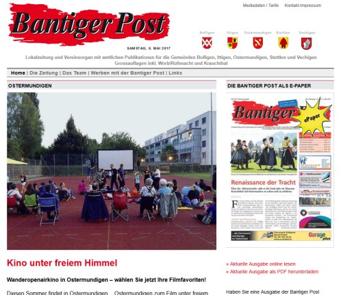 Bantiger Post :: Home  Öffnungszeit