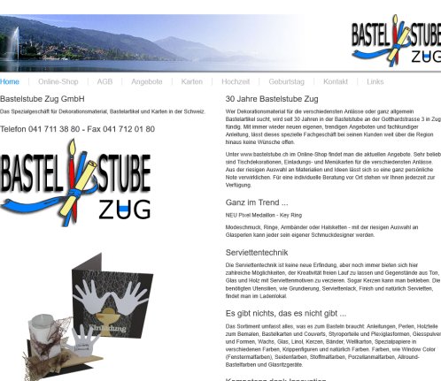 Willkommen | Bastelstube Zug GmbH Bastelstube Zug GmbH Öffnungszeit