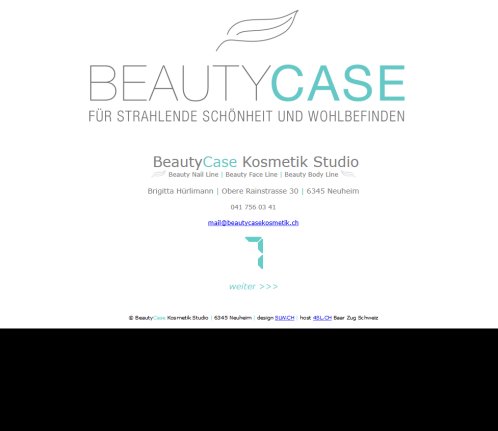 Beauty Case Kosmetik Studio Brigitta Hürlimann Neuheim Zug Schweiz  Öffnungszeit