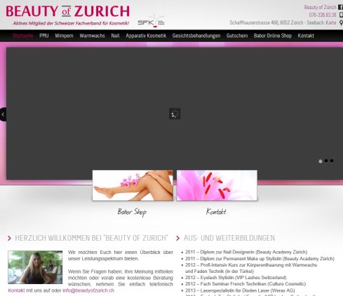 Startseite | Beauty of Zürich   Your beauty saloon for permanent make up  nail and waxing!  Öffnungszeit