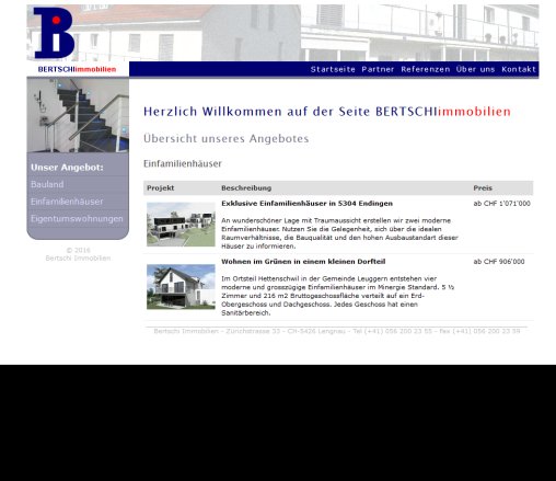 Bertschi Immobilien  Öffnungszeit