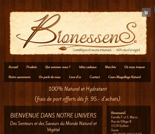 BionessenS   Cosmétiques et savons artisanaux Suisse   BionessenS   cosmétiques naturels  Öffnungszeit