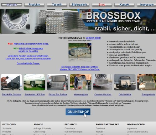 Bildergalerie Heckbox – BROSSBOX • dicht, stabil, sicher, …