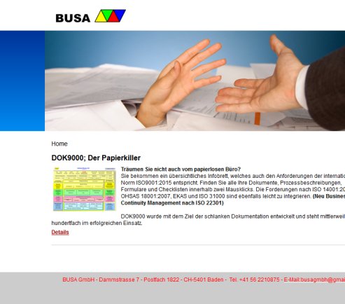 busa GmbH   Home  Öffnungszeit