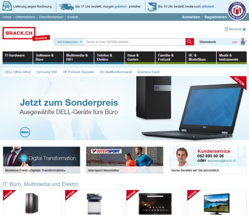 Business.brack.ch   besser online einkaufen   business.brack.ch BRACK.CH AG Öffnungszeit