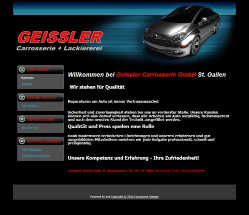 Carrosserie Geissler Geissler Carrosserie GmbH Öffnungszeit