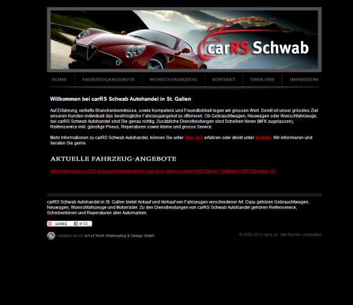 Autohandel carRS Schwab  Gebrauchtwagen  Fahrzeug  Angebot Art of Work Webhosting & Design GmbH Öffnungszeit