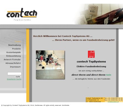 Contech TopSystems AG  CH 8606 Greifensee Contech TopSystems AG Öffnungszeit