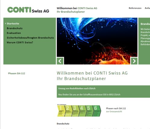 Brandschutzplanung   CONTI Swiss AG Ihr Brandschutzplaner CONTI Swiss AG Öffnungszeit