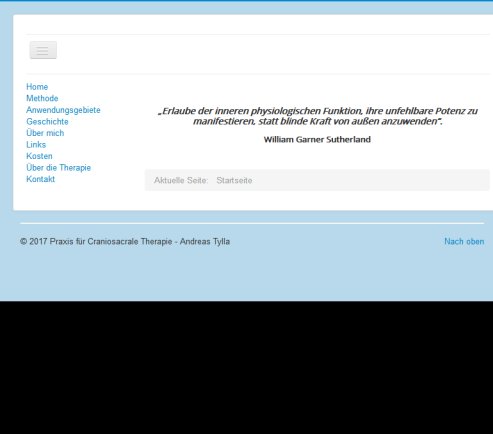 Praxis für Craniosacrale Therapie  Andreas Tylla  Öffnungszeit