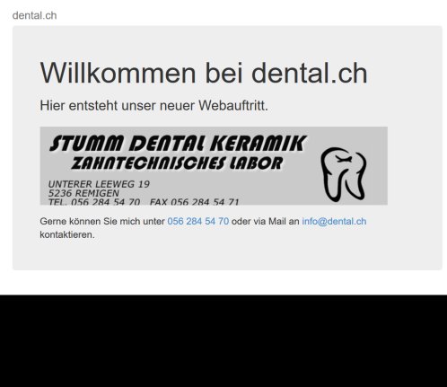 STUMM DENTAL KERAMIK   Zahntechnisches Labor   Index  Öffnungszeit