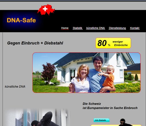 DNA Safe   Home  Öffnungszeit