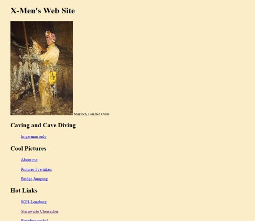 X Men's Web Site  Öffnungszeit