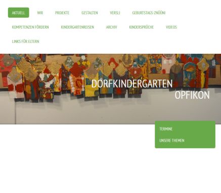 Aktuell   dorfkindergartens Webseite!  Öffnungszeit