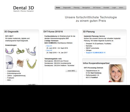 Dental 3D   DVT Diagnostik Frankfurt am Main   Implantatplanung   Implantat OP Schablone  Öffnungszeit