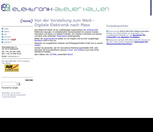 Elektronik Atelier  Öffnungszeit