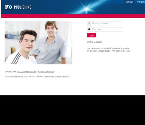 E Learning Plattform / Login  &Ouml;ffnungszeit