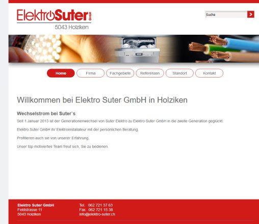 Elektro Suter :: Home Elektro Suter GmbH Öffnungszeit