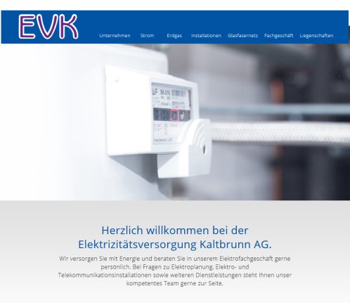 EVK   Elektrizitätsversorgung Kaltbrunn AG  Öffnungszeit
