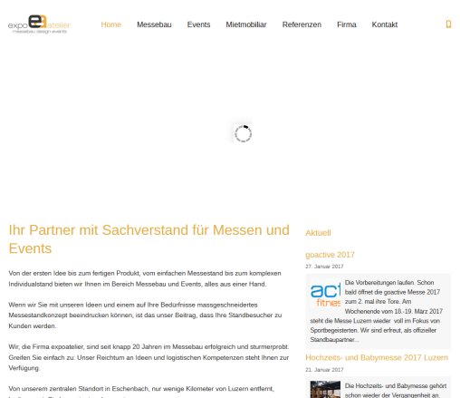Für Messebau  Event und Planung in Luzern für die Schweiz   © 2012   expoatelier gmbh  Acherfang 22  6274 Eschenbach expoatelier gmbh Öffnungszeit