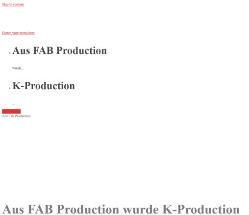 FAB Production  Öffnungszeit