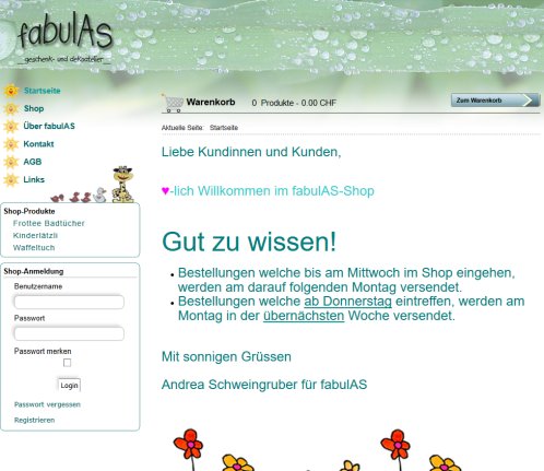 Startseite   fabulAS geschenk  und dekoatelier  Öffnungszeit