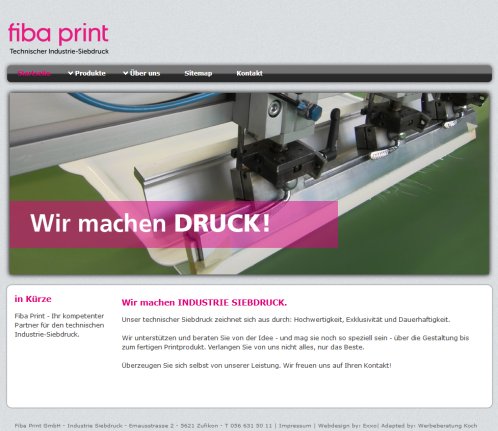 Fiba print GmbH | Industrie Siebdruck  technischer Siebdruck Fiba print GmbH Öffnungszeit