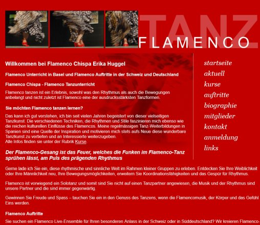 Flamenco Unterricht und Auftritte Basel und Umgebung und Deutschland  Öffnungszeit