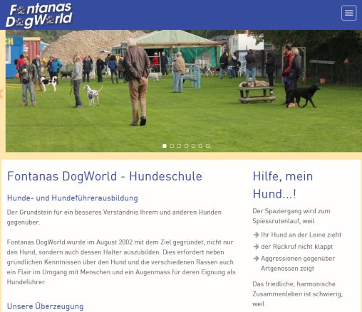 Fontanas Dogworld   Hundeschule Döttingen  Öffnungszeit