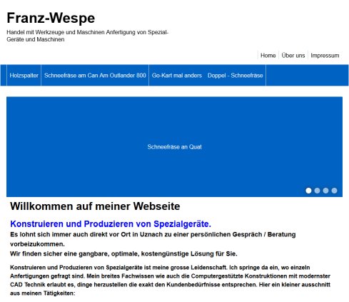 Werkzeuge Werkzeughandel Maschinenhandel Kress Elektrowerkzeuge Wespe Franz Etzelstrasse 5 8730 Uznach  Öffnungszeit