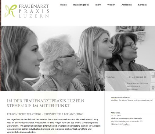 Frauenarztpraxis Luzern | Dr. Dan Rauch | Dr. Jörg Klatt  Öffnungszeit