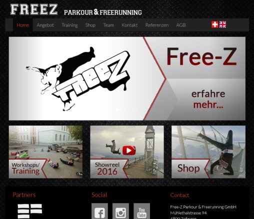 Free Z Parkour and Freerunning GmbH  Öffnungszeit