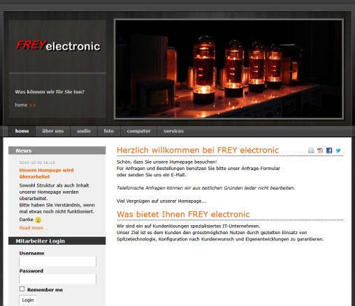 Welcome to FREY electronic   FREY electronic  Öffnungszeit