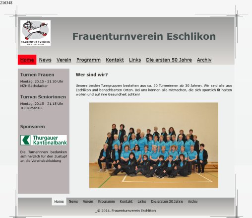 Frauenturnverein Eschlikon ist online!  Öffnungszeit