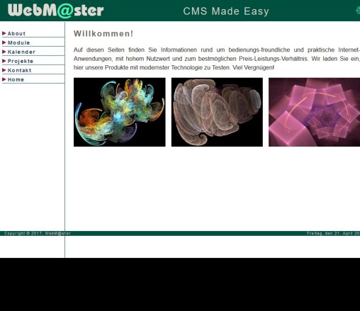 WebM@ster · CMS Made Easy  Öffnungszeit