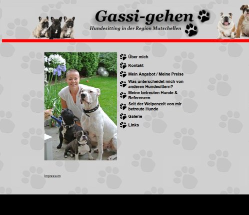 INDEX gassi gehen.ch Hundesitting in der Region Mutschellen Berikon Widen Lieli Zufikon Dietikon Bremgarten Rudolfstetten  Öffnungszeit