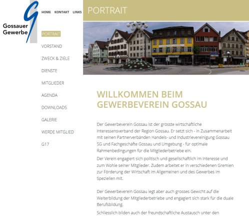 Gewerbeverein Gossau   Gewerbe  Mitglieder  9200 Gossau  Öffnungszeit