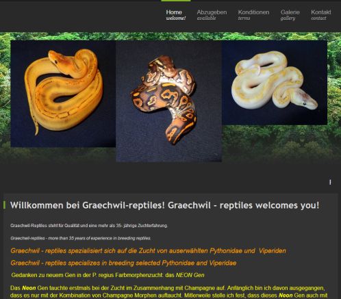 graechwil reptiles  Öffnungszeit