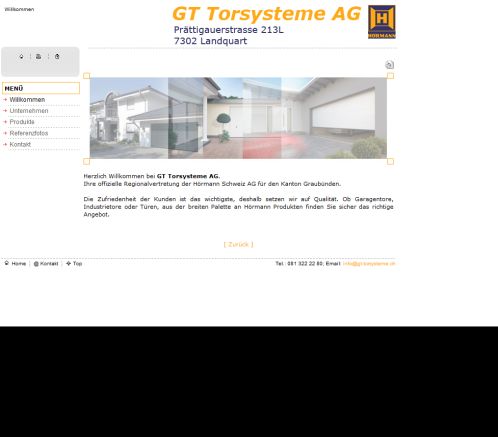 GT Torsysteme AG   Home  Öffnungszeit